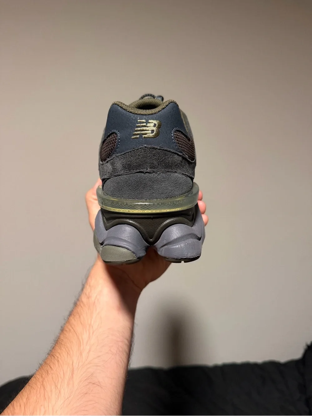 New Balance 9060 Men’s Low Top Suede Sneakers ‘Blacktop Dark Moss’ U9060PH